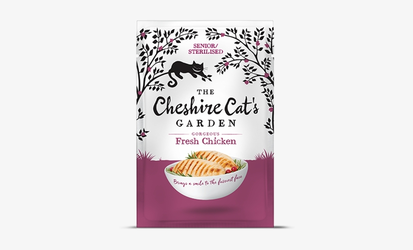 Cheshire Cat's Garden Chicken And Salmon Cat Pouch, transparent png #4375860