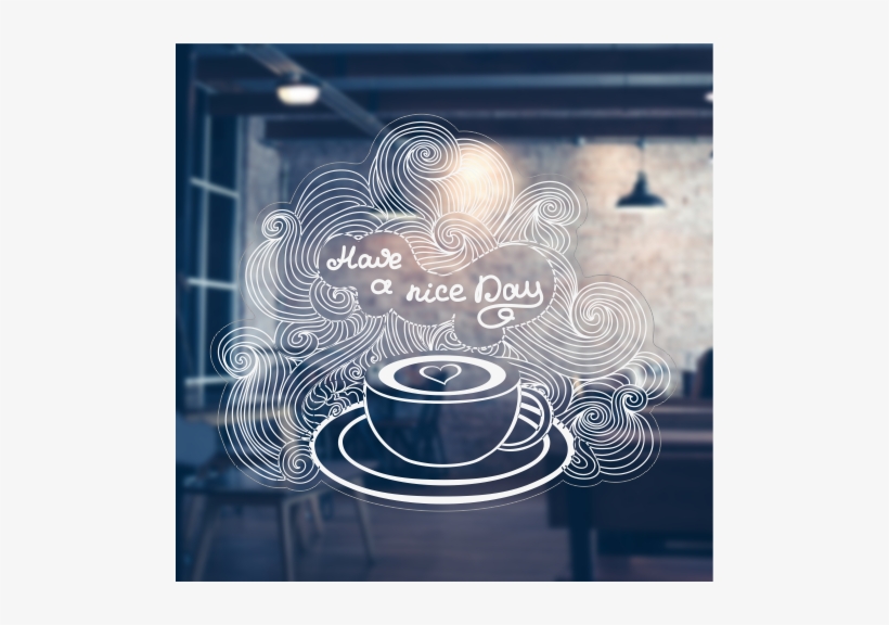 Frost Cafe Sticker, transparent png #4375993