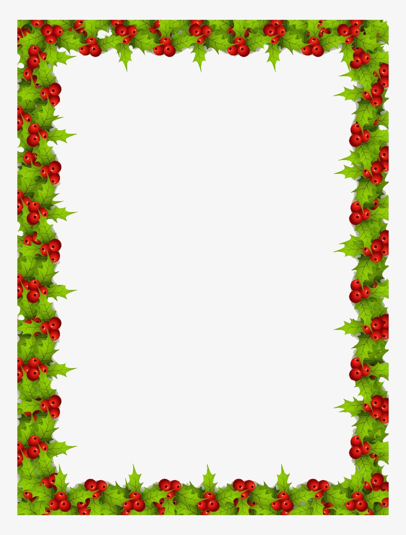 Christmas Border Png Free - Christmas Frame Png, transparent png #4376022