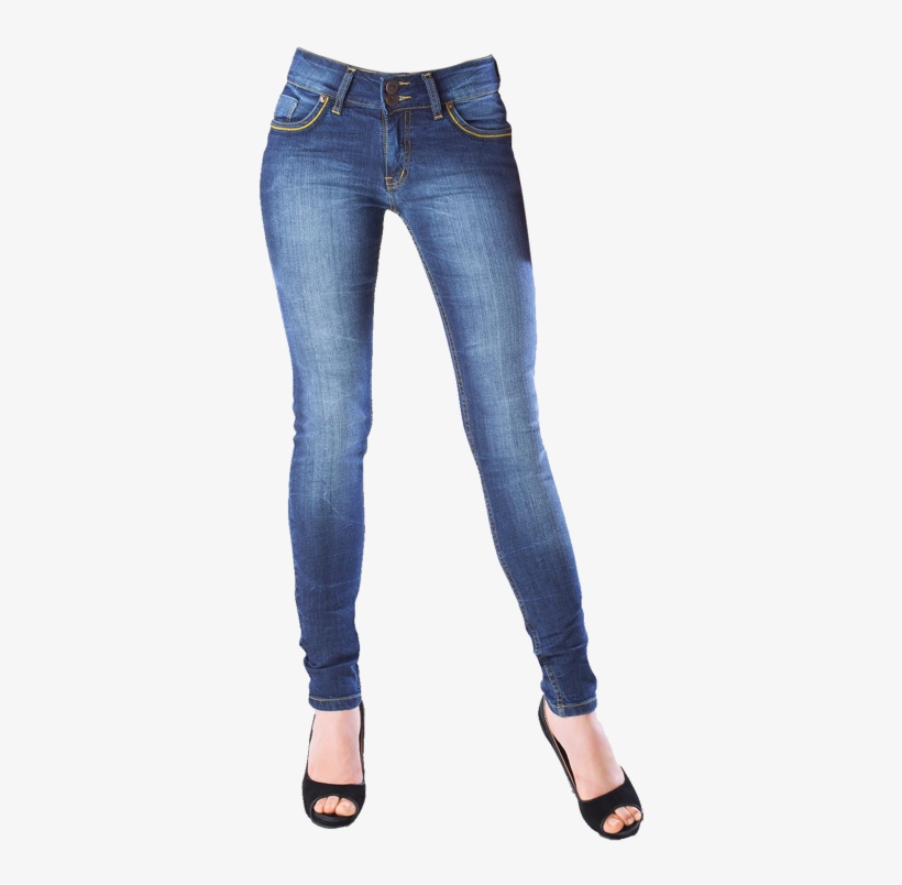 Dark Jeans For Women - Png Images Of Ladies Jeans, transparent png #4376077