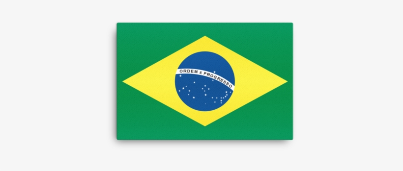 Brazil Flag Wall Art - Brazil Flag, transparent png #4376860