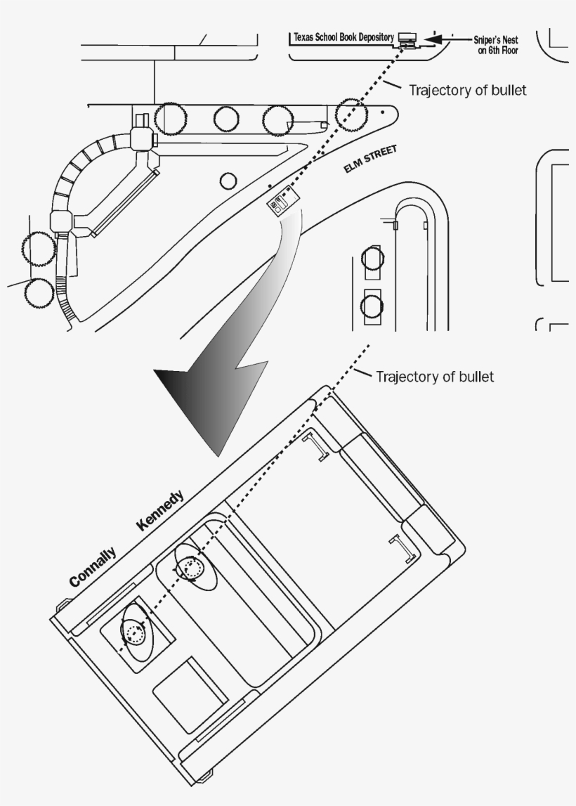 The Trajectory Of The Bullet - The Sixth Floor Museum At Dealey Plaza, transparent png #4376932