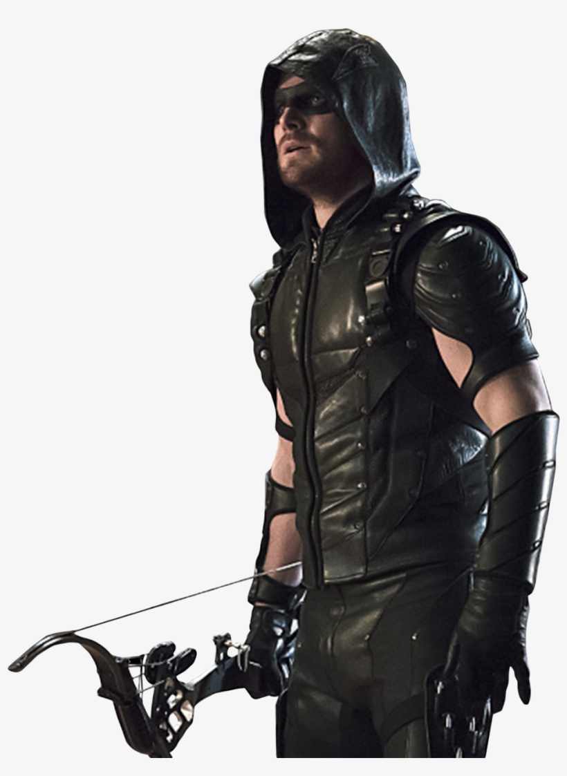 Png Arrow - Green Arrow Season 4 Oliver Queen Cosplay Costume Men, transparent png #4376960