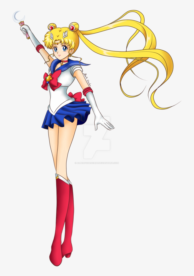 Sailor Moon Crystal Opening Pose By Albertosancami - Sailor Mercury, transparent png #4377024