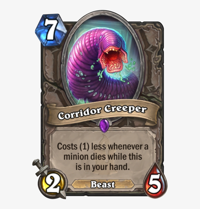 Corridor Creeper Card - Corridor Creeper Hearthstone, transparent png #4377035