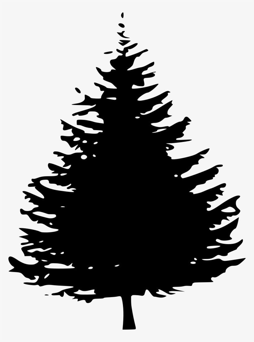 Download Png - Pine Tree Silhouette Png, transparent png #4377397
