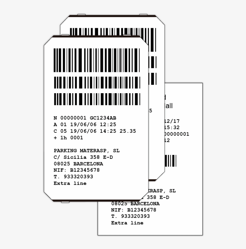 Barcode Parking System - Parking Ticket Barcode, transparent png #4377400