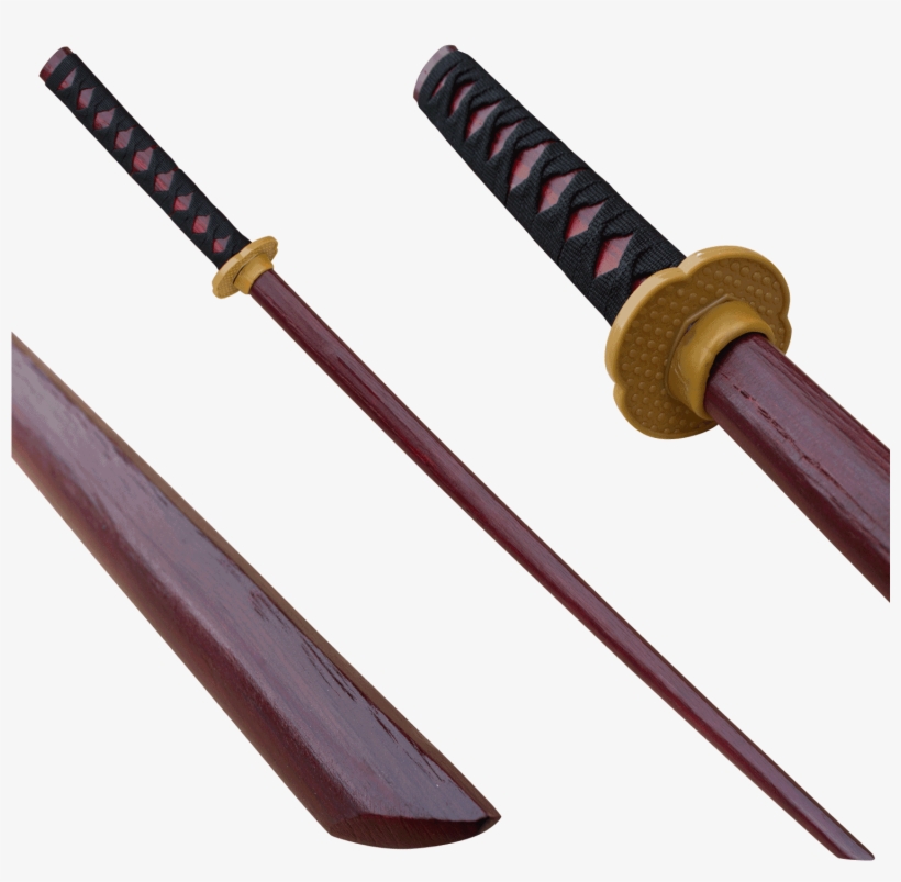 Dark Brown Bokken Wood Practice Sword, , Panther Trading - Bokken Wooden Sword, transparent png #4377452