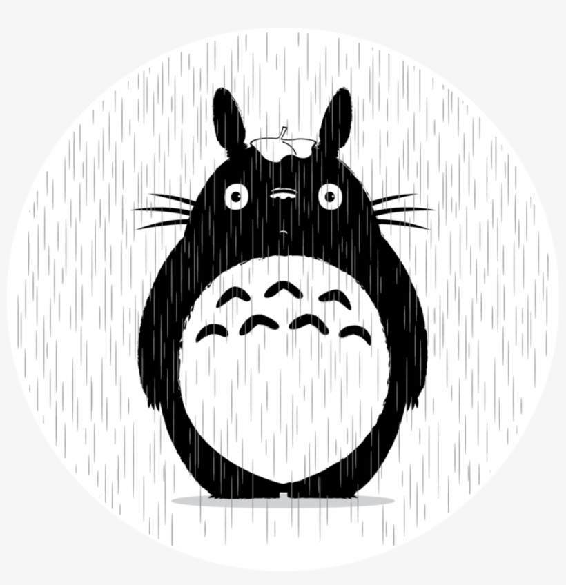 Transparent Totoro Black And White Png Library Stock - My Neighbor Totoro Black And White, transparent png #4377498