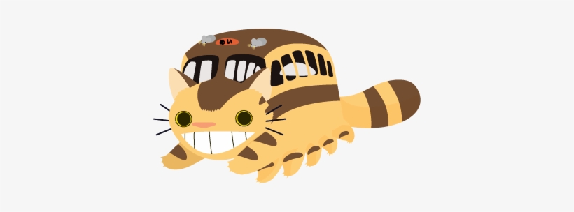 Catotoro Posted This - Transparent Totoro Cat Bus, transparent png #4377704