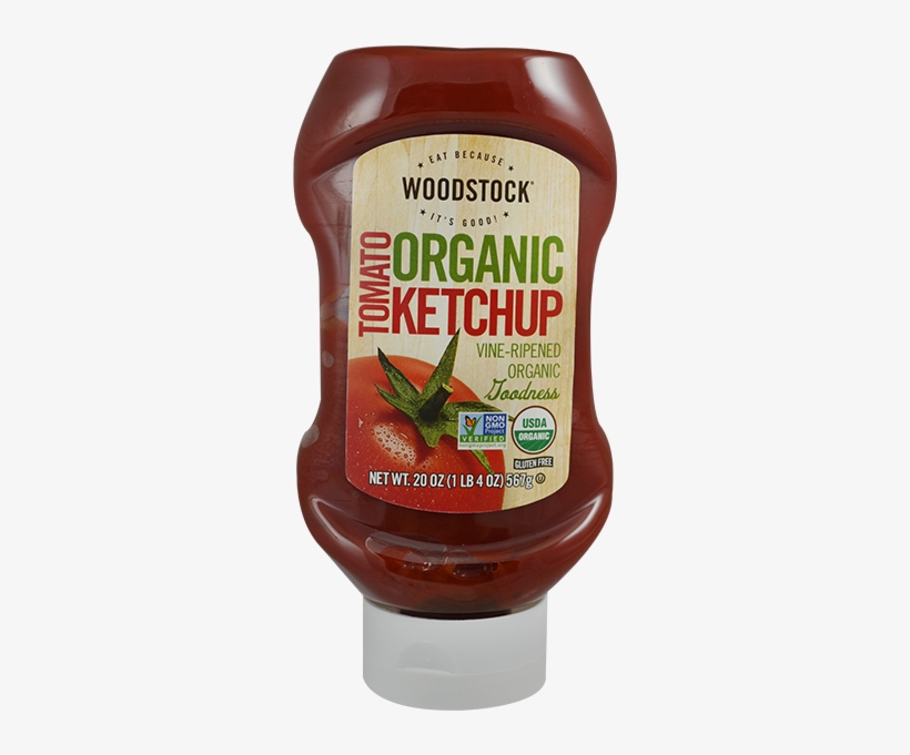 Woodstock Farms Tomato Ketchup Og Canned Food-20 Oz - Woodstock Ketchup, Organic, Tomato - 32 Oz, transparent png #4377906