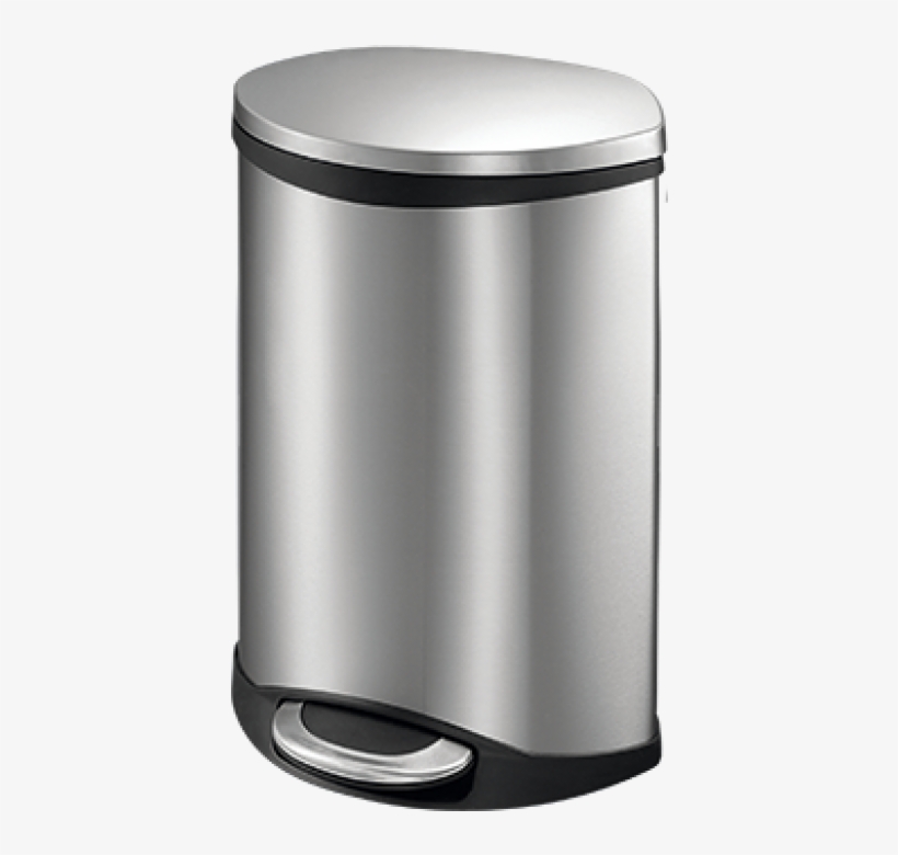 Eko Hands-free Shell Step-on Stainless Steel Trash, transparent png #4378078