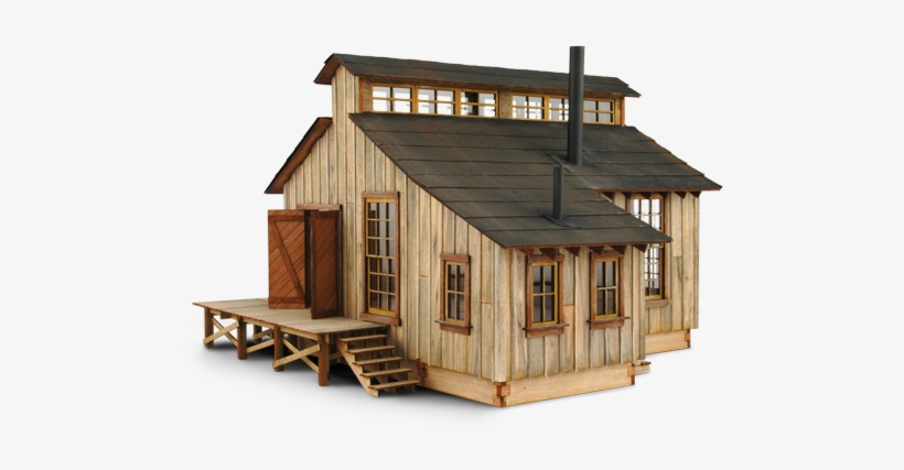 Franke Furniture & Coffin Shop-loading Dock - Log Cabin Wild West, transparent png #4378355