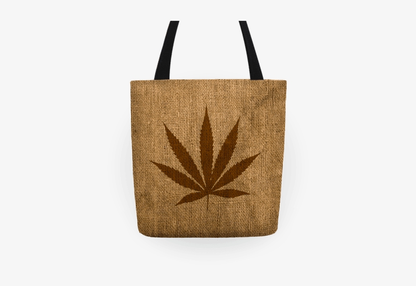 Faux Burlap Weed Tote Tote - Tote Bag Kawaii, transparent png #4378393