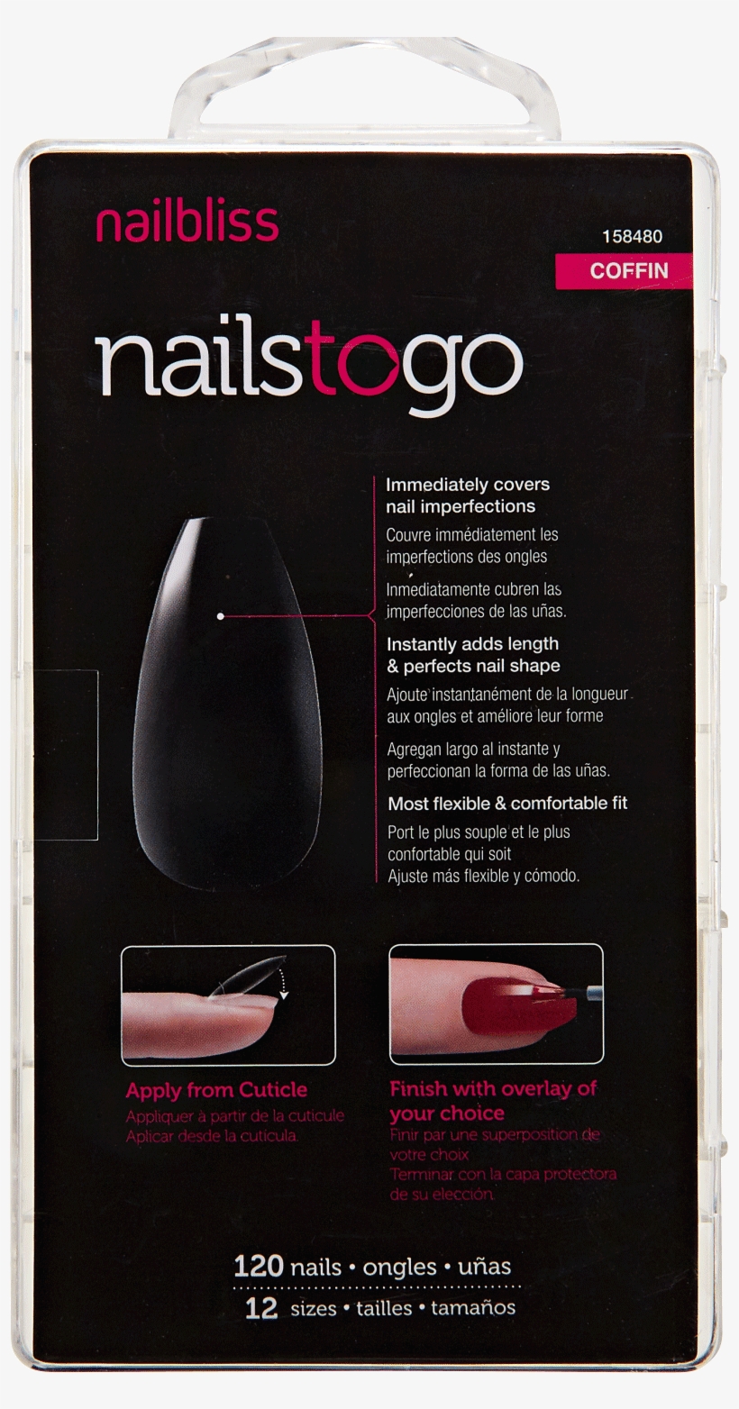 Nailbliss Nails To Go Almond, transparent png #4378870