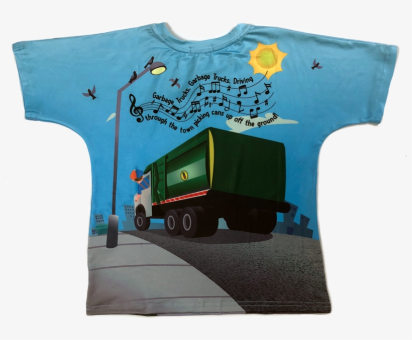 Blippi Garbage Truck T-shirt - T-shirt, transparent png #4379069