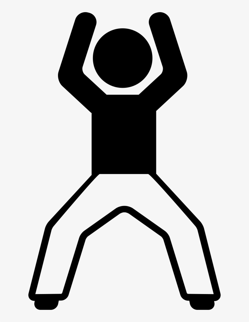 Man With Open Legs And Arms Up Comments - Icon, transparent png #4379252