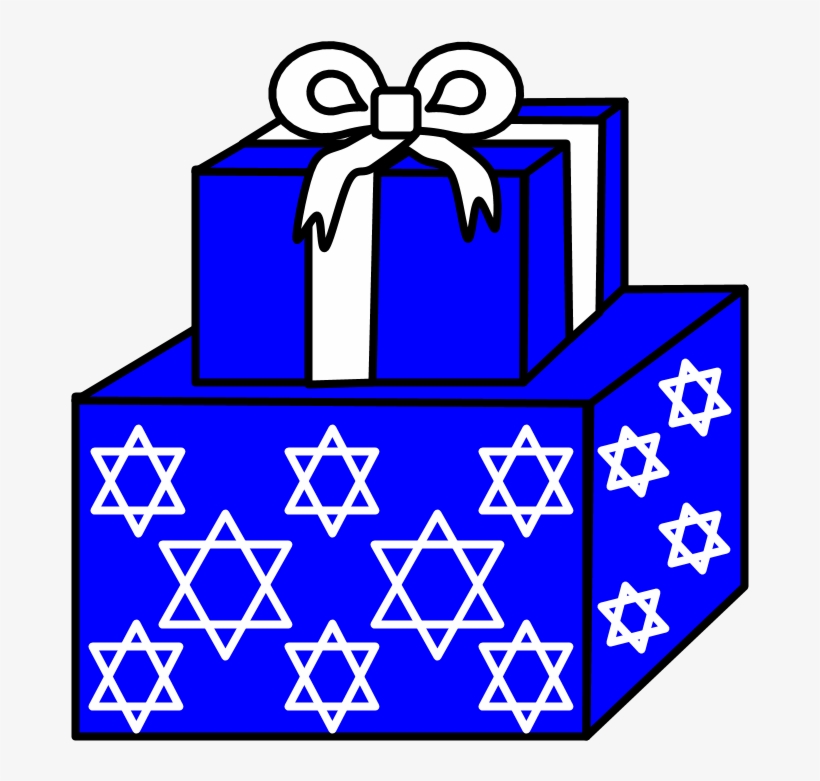 Hanukkah Gifts - Blue, transparent png #4379940