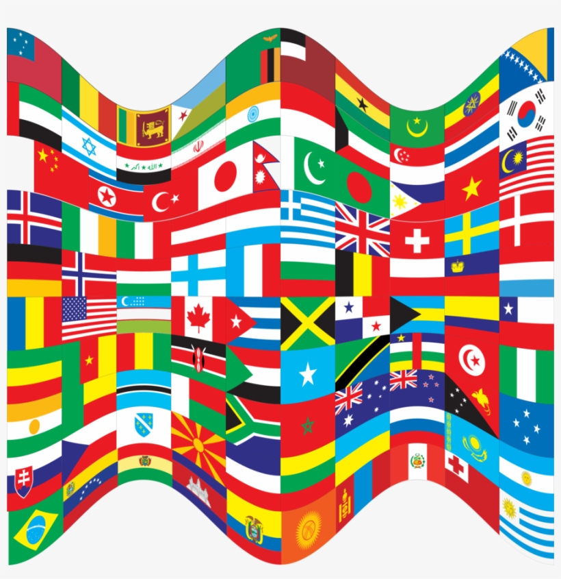 Download Flags Of The World Png Clipart Flags Of The - Etui Drapeau Du Monde Compatible Samsung Galaxy J3, transparent png #4379942