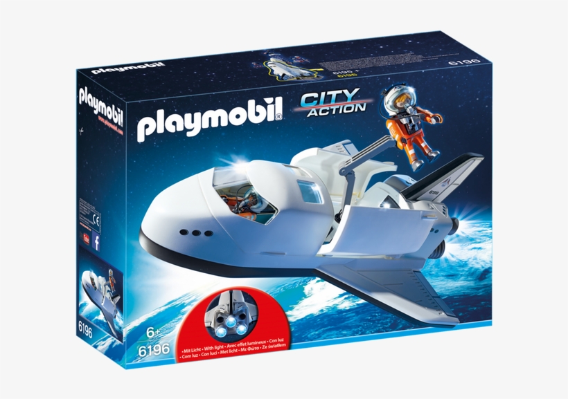 Space Shuttle - Playmobil City Action Space Shuttle, transparent png #4380015