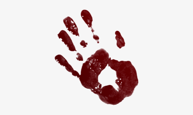 Bloody Handprint Blood Graphic Tube Png Clip Art - Bloody Handprints Png Hd, transparent png #4380018
