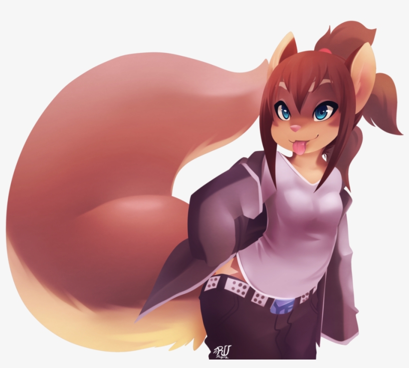 Squirrel Mammal Human Hair Color Vertebrate Cartoon - Squirrel Furry Anthro, transparent png #4380310