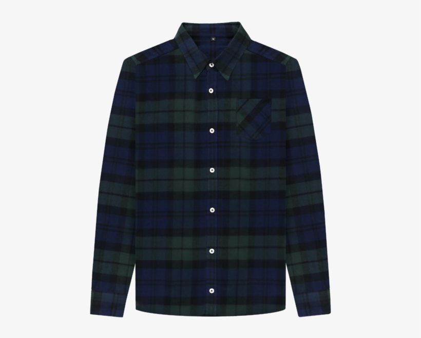 Green Check Men's Green Check Flannel Shirt - Shirt, transparent png #4380639