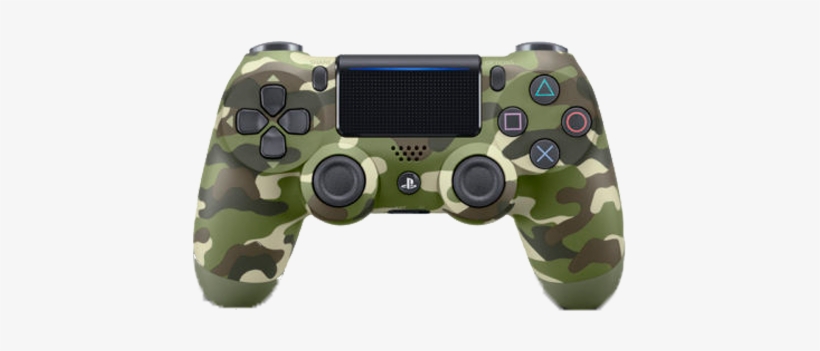 Green Camo Slim Ps4 Controller - Dualshock 4 Wireless Controller For Sony Ps4 - Green, transparent png #4380862