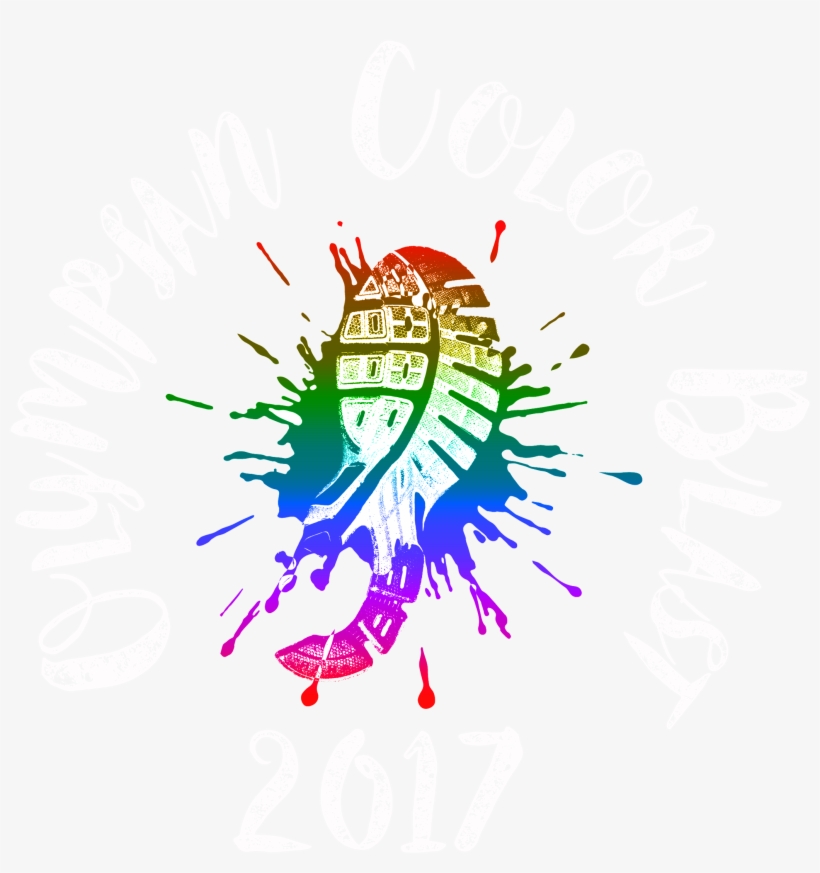 Nola Dunn Color Blast - Shoe Print Grunge, transparent png #4380891