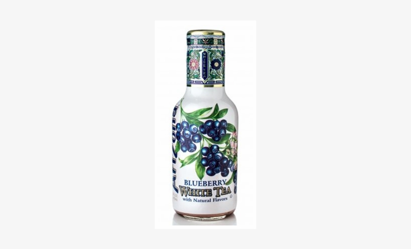 Blueberry White Bottle Micky - Arizona Iced Tea White, transparent png #4380897