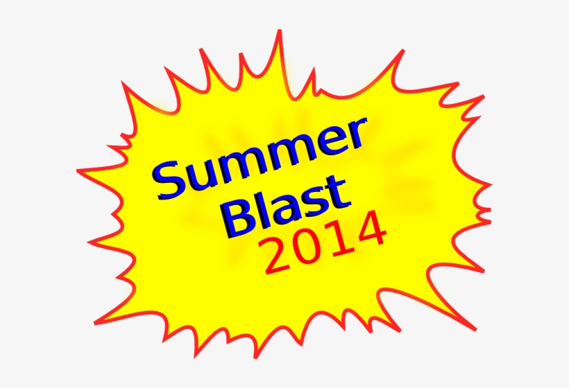 Summer Blast 2014 Clip Art - Burst Clip Art, transparent png #4381139