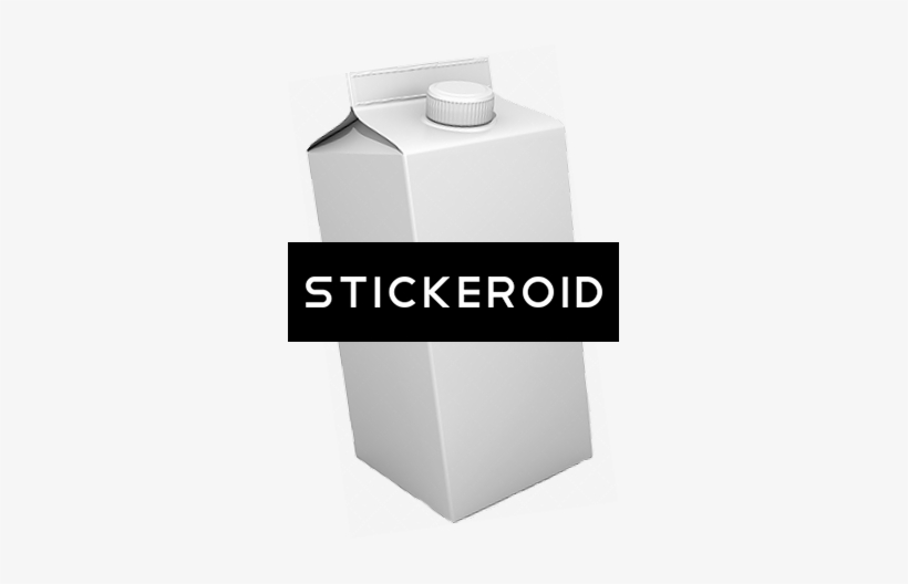 Milk Carton - Water Bottle, transparent png #4381163