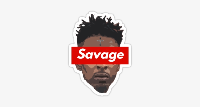 Sticker,375×360 - U1 - Issa 21 Savage Background, transparent png #4381670