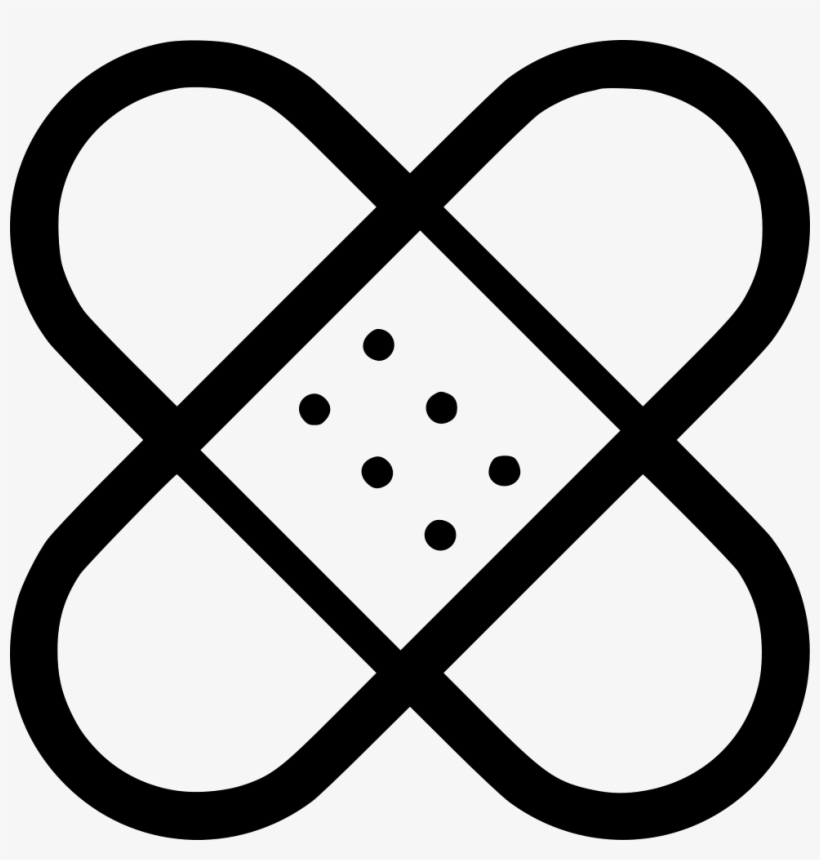 Band Aids Sticking Plaster Wound Adhesive Bandage Comments - Bandage Black Png, transparent png #4381716