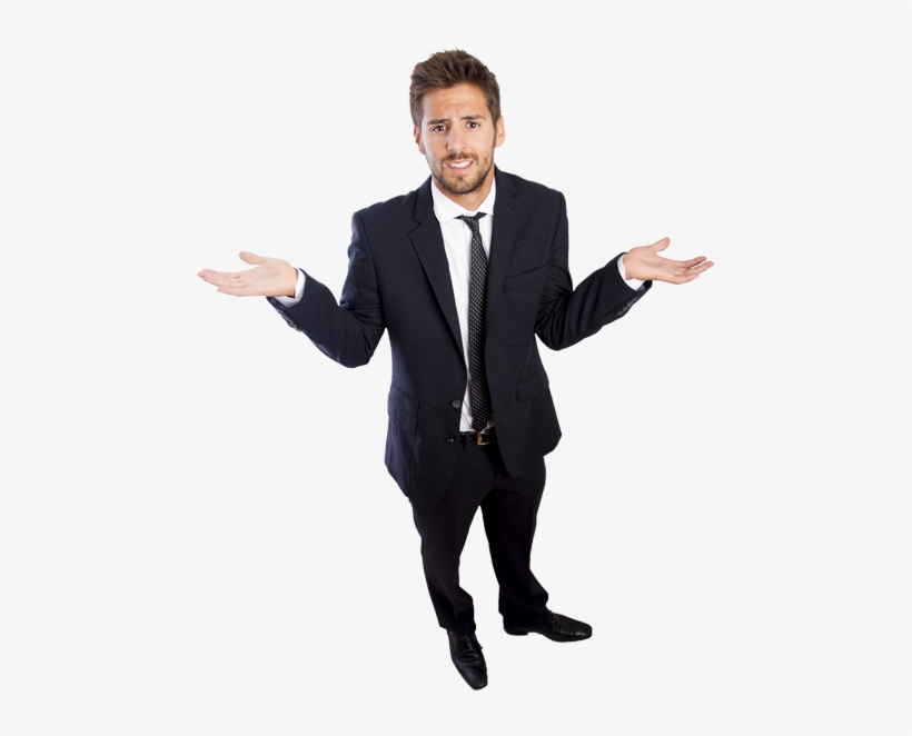 Confused Businessman Png - Confused Person Png, transparent png #4382097