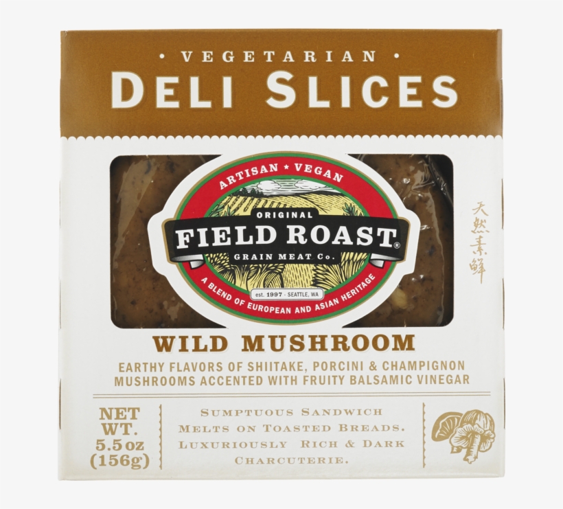 Wild Mushroom Deli Slices - Field Roast Lentil Sage Deli Slices, transparent png #4382232