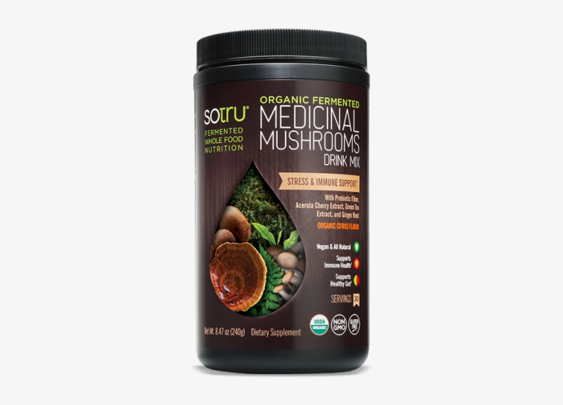Sotru - Organic Fermented Medicinal Mushrooms - 8.47, transparent png #4382396
