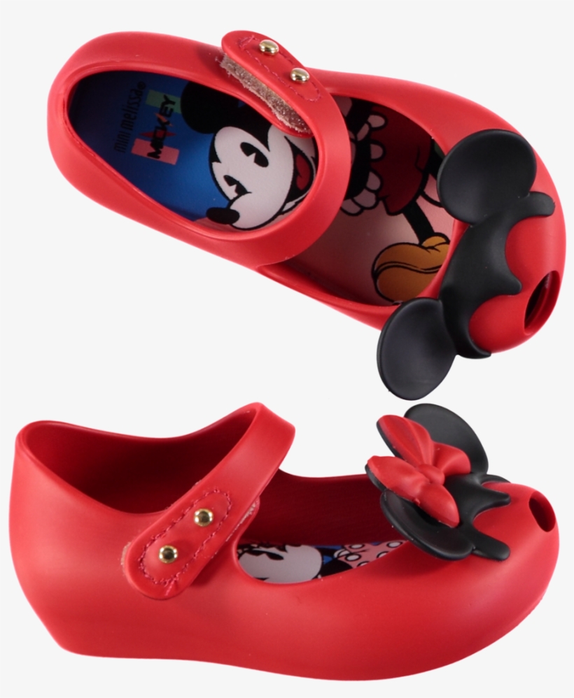 Mini Ultragirl Minnie & Mickey Mouse 'ears' Pumps Red - Mickey Mouse, transparent png #4382465