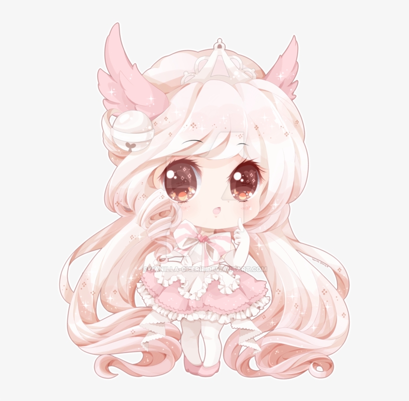 Jpg Stock Tumblr For Free - Pink Princess Anime Chibi, transparent png #4382466