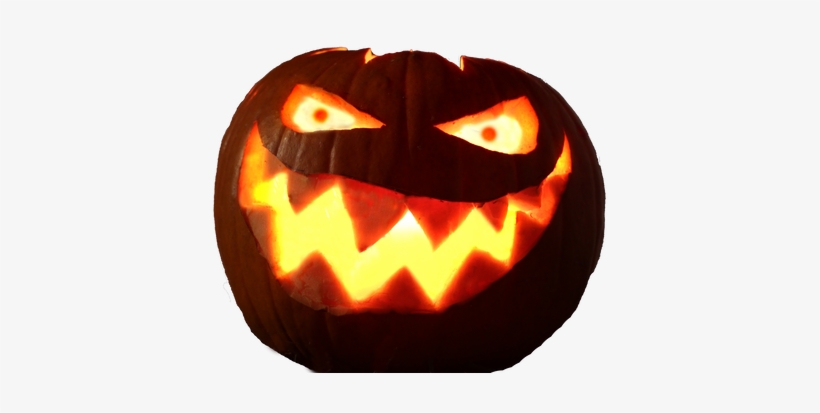 Halloween Pumpkin With Glowing Eyes By Astoko - Jack-o'-lantern, transparent png #4382609