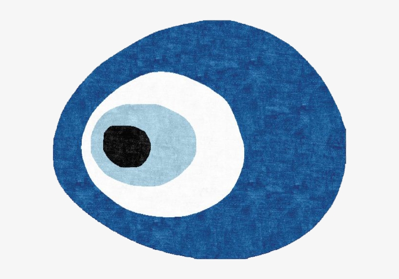 Rug And Bad Evil Eye Oval Rug Design On - Circle, transparent png #4382714