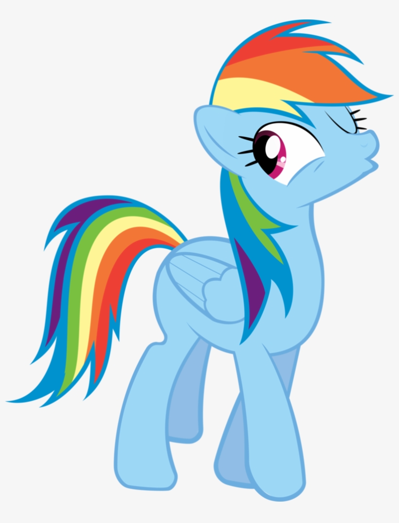 Duckface, Rainbow Dash, Safe, Simple Background, Transparent - Rainbow Dash Wink Gif, transparent png #4382858