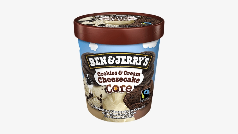 Cookies & Cream Cheesecake Core Pint - Ben And Jerrys Cookies And Cream Core, transparent png #4382900
