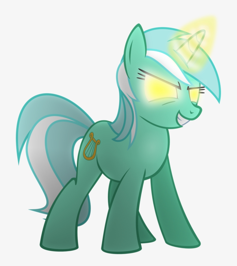 Angry Artist The Smiling Pony Evil Grin Glare Glowing - Mlp Lyra Angry, transparent png #4383027