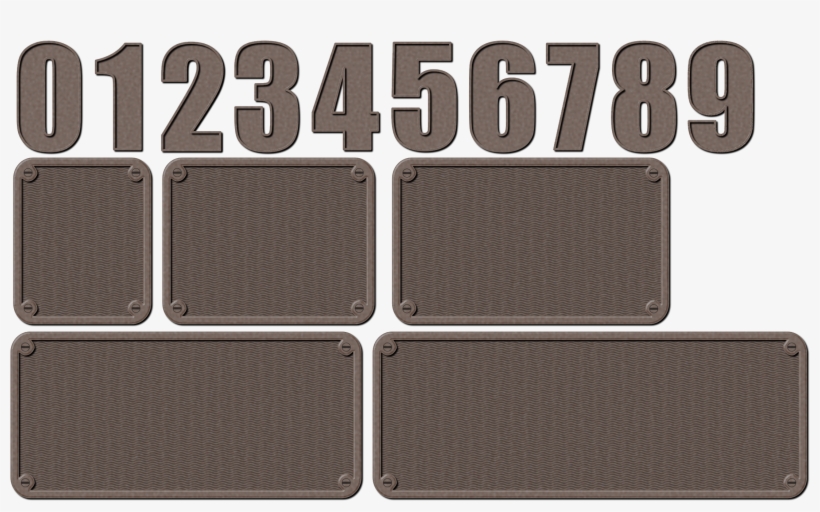 This Free Icons Png Design Of Metal Numbers And Backgrounds - Number, transparent png #4383089