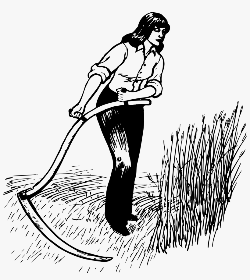 Woman With Scythe, transparent png #4383212