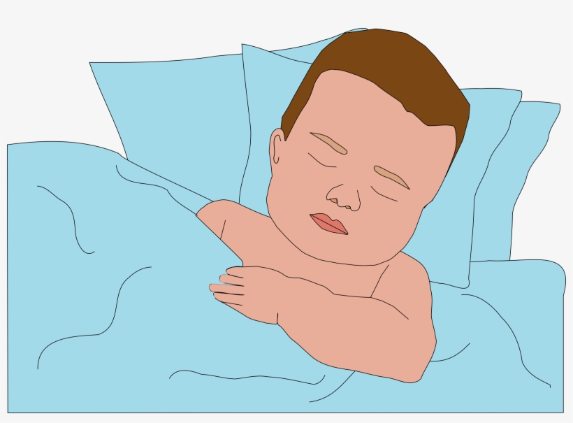 Big Image - Person Sleeping In A Bed Png, transparent png #4383487