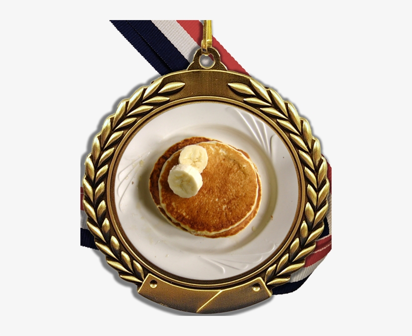 Pancake Logo Medal - Pancake Medal, transparent png #4383626