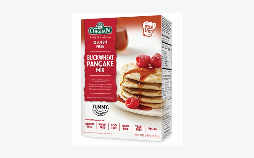 Orgran Buckwheat Pancake Mix 375g - Buckwheat Pancake Mix, transparent png #4383896