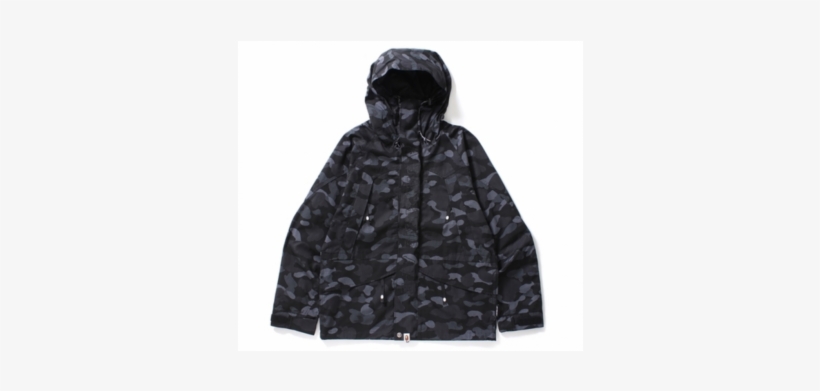 Bape Dot Camo Snowboard Jacket "black" - Hood, transparent png #4383966